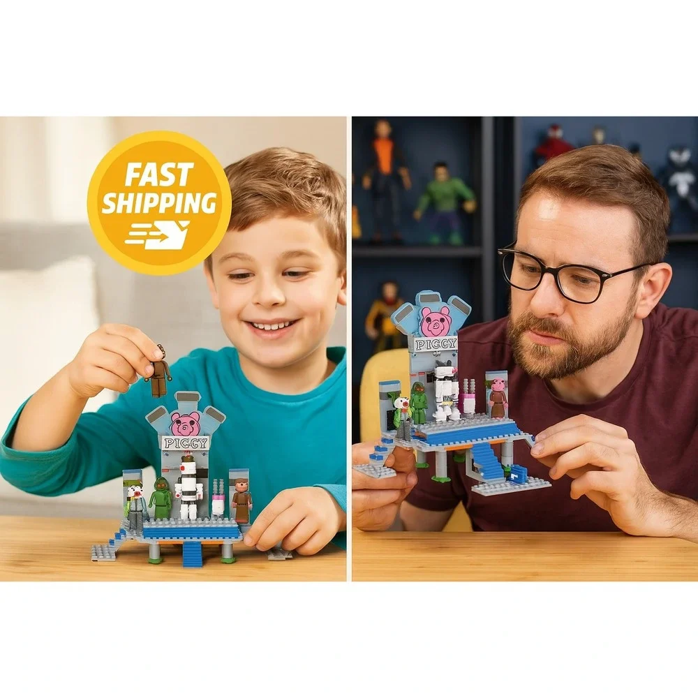 Roblox Piggy Buildable Lab Set 316 Pieces‎ Exclusive DLC Code Toy NEW
